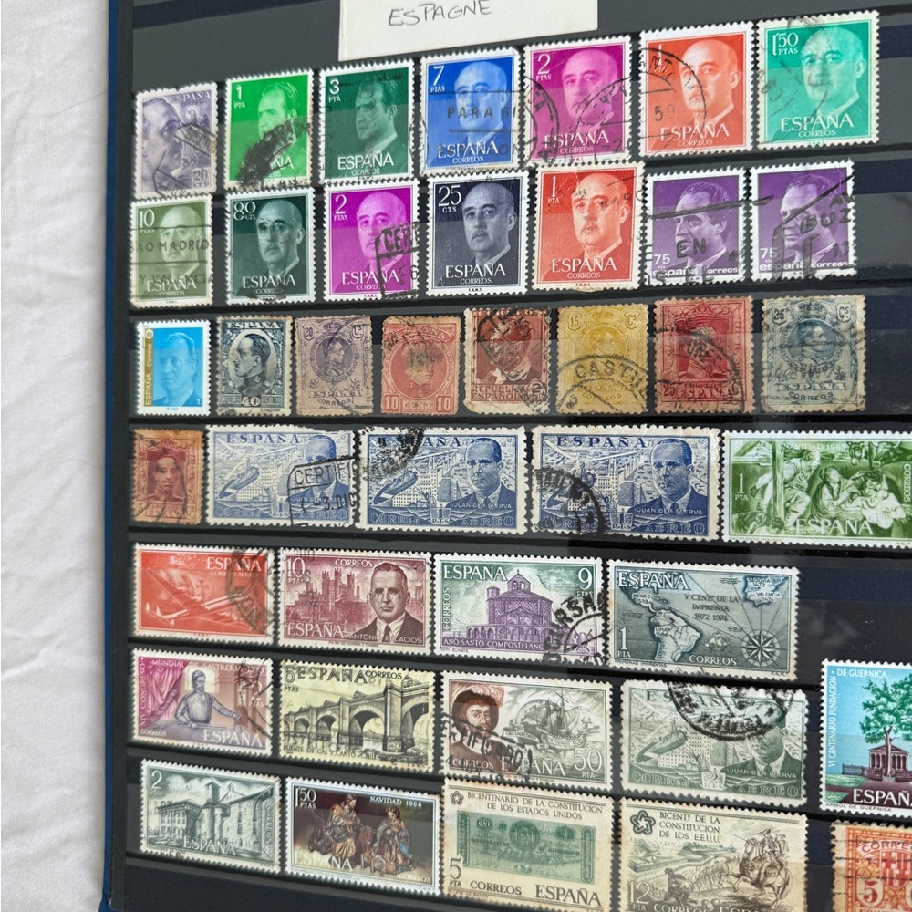 Vintage Stamp Collection binder
